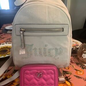 Juicy Couture NWT Angel Big Spender Backpack (includes NWT Juicy Couture wallet)